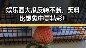 娱乐圈大瓜反转不断,笑料比想象中更精彩🤯